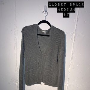Grey Long Sleeve Sweater